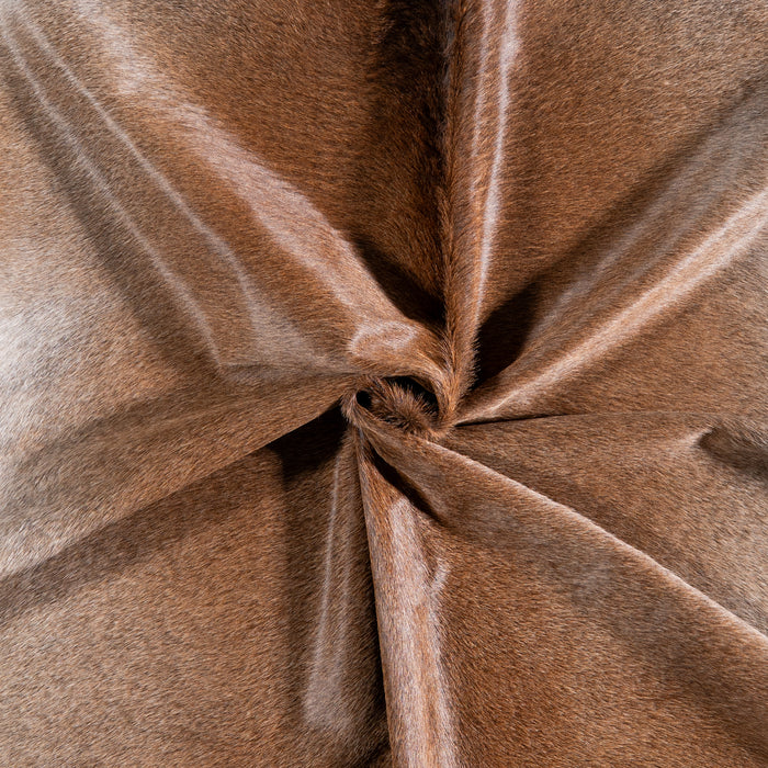 Brazilian Grey Palomino Cowhide Rug Size 7'1" L x 6'5" W 5128