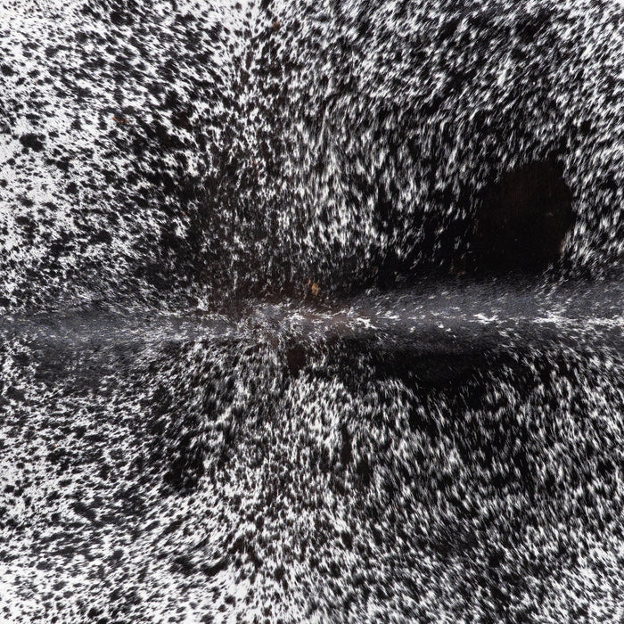 Brazilian Black Salt and Pepper Cowhide Rug Size 6'10" L x 5'1" W 5834