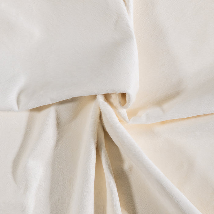 Brazilian White Cowhide Rug Size 7'10" L x 6'5" W 6033