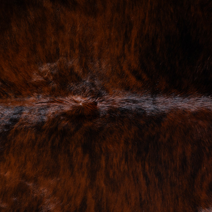 Brazilian Dark Brindle Cowhide Rug Size 7'4" L x 7'3" W 3608