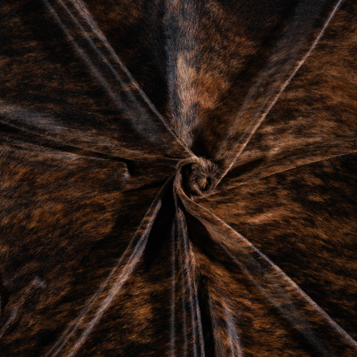 Brazilian Dark Brindle Cowhide Rug Size 7'2" L x 7'4" W 3609