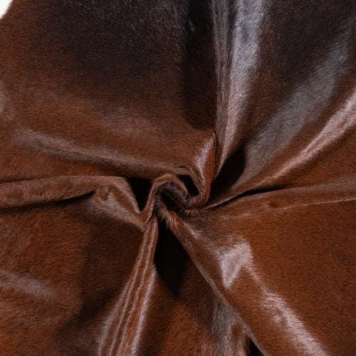 Brazilian Mahogany Cowhide Rug Size 7'3" L x 6'6" W 4622