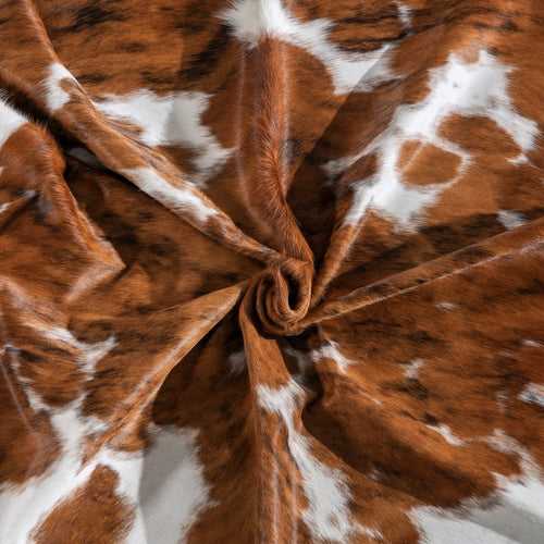 Tricolor Cowhide Rug Size 7'5" L x 6'11" W 4015
