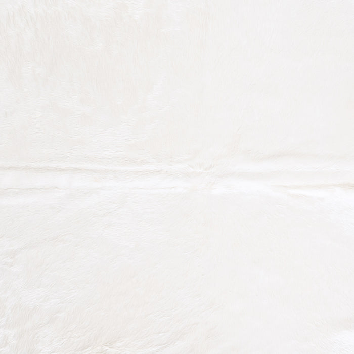 Brazilian White Cowhide Rug Size 8'2" L x 6'11" W 6041