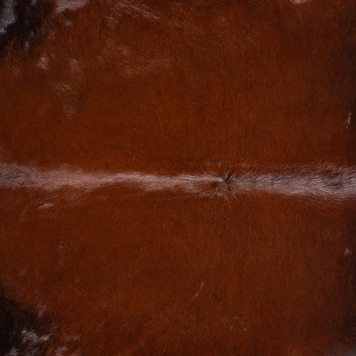 Brazilian Mahogany Cowhide Rug Size 7'3" L x 6'10" W 4625