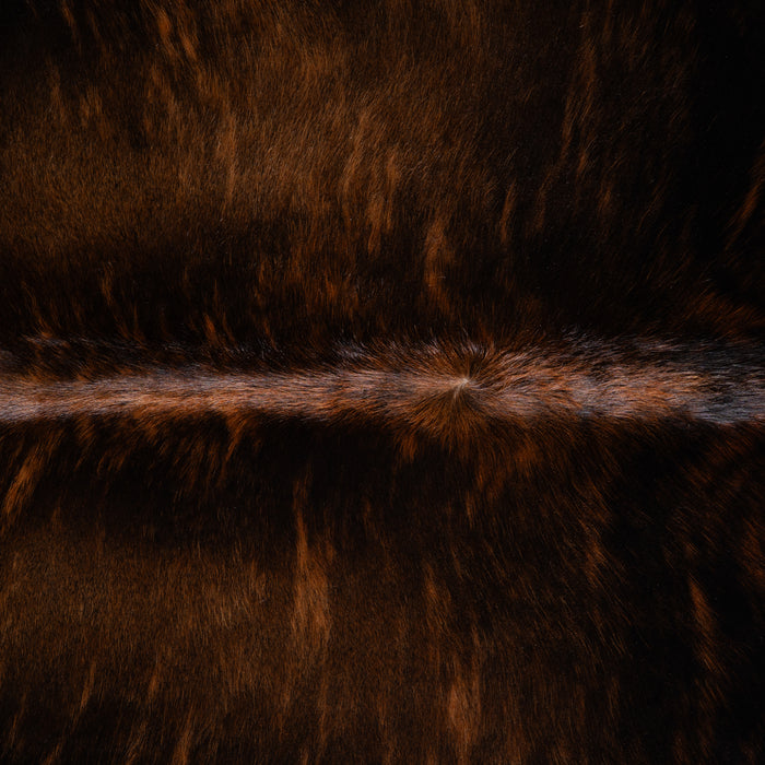 Brazilian Dark Brindle Cowhide Rug Size 7'9" L x 6'6" W 3614