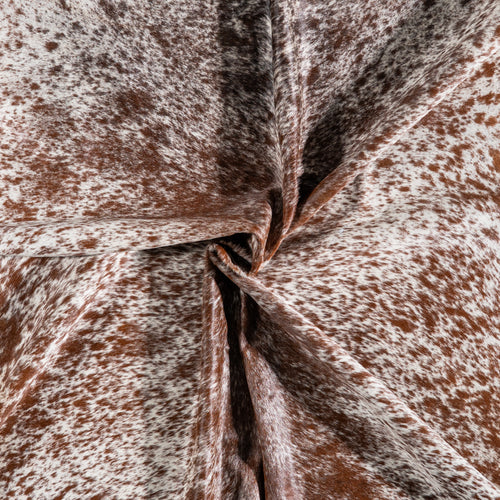 Brazilian Brown Salt and Pepper Cowhide Rug Size 7'6" L x 6'8" W 5345