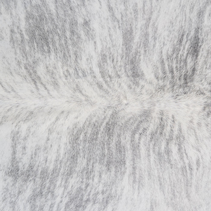 Brazilian Light Grey Brindle Cowhide Rug Size 7'6" L x 6'9" W 3617