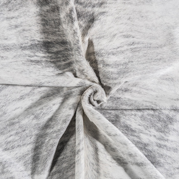 Brazilian Light Grey Brindle Cowhide Rug Size 7'6" L x 6'9" W 3617