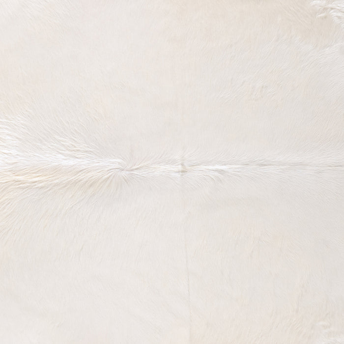 Brazilian White Cowhide Rug Size 7'4" L x 5'11" W 6048