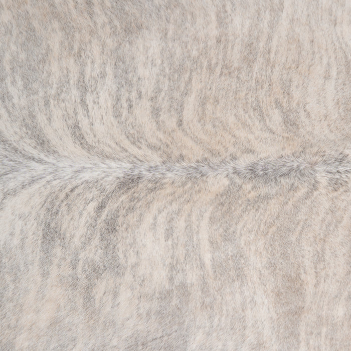 Brazilian Light Grey Brindle Cowhide Rug Size 7'3" L x 6'9" W 3619