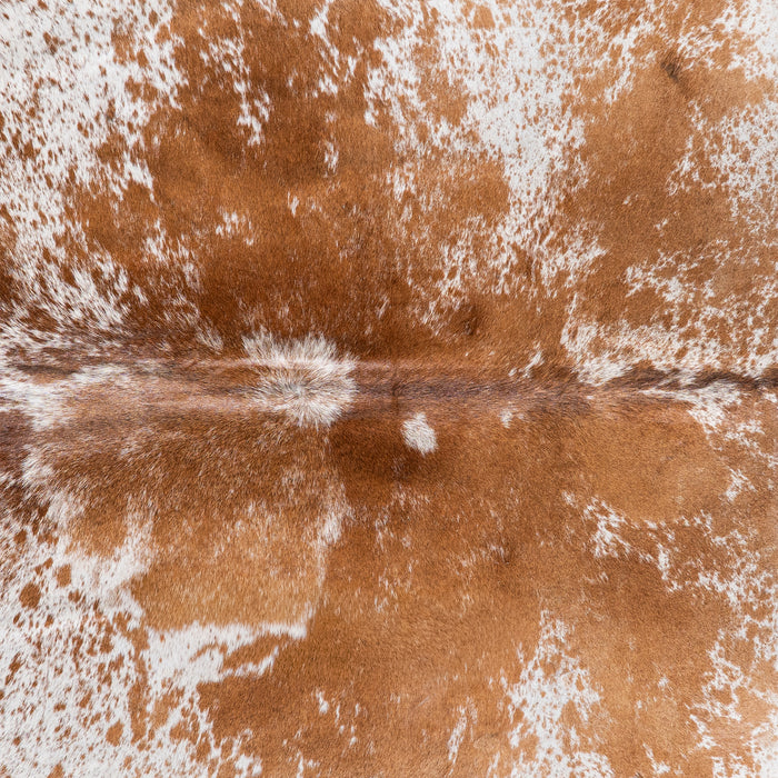 Brazilian Brown Salt and Pepper Cowhide Rug Size 7'10" L x 6'7" W 5354