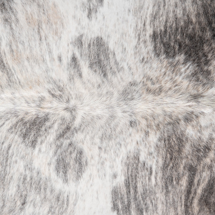 Brazilian Light Grey Brindle Cowhide Rug Size 6'6" L x 6'7" W 3621