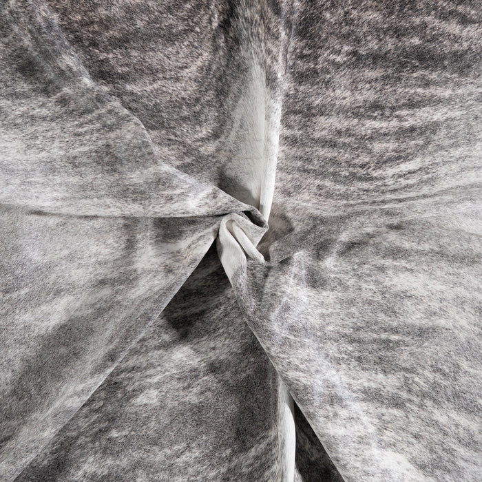 Brazilian Light Grey Brindle Cowhide Rug Size 6'11" L x 6'6" W 3622