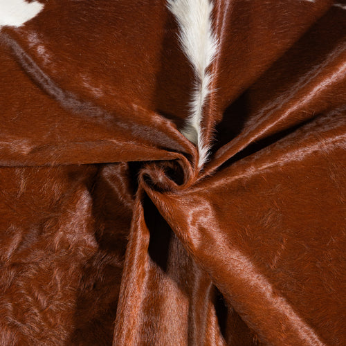 Brazilian Hereford Cowhide Rug Size 7'8" L x 7'3" W 5358