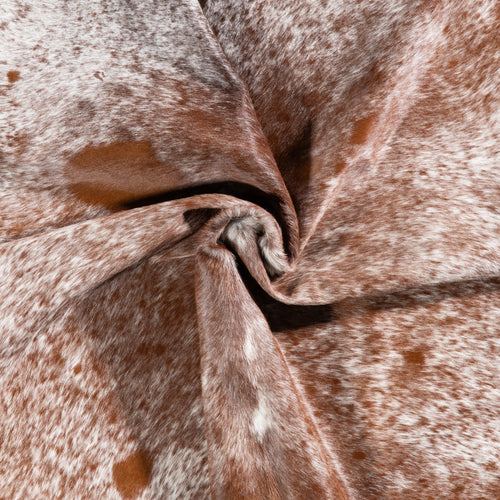 Brazilian Brown Salt and Pepper Cowhide Rug Size 6'10" L x 6'1" W 5858