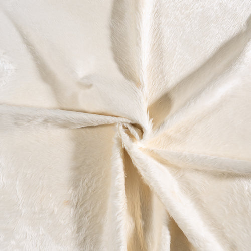 Brazilian White Cowhide Rug Size 7'2" L x 6'1" W 6055