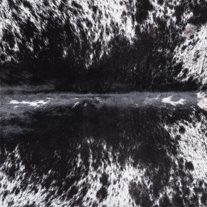 Brazilian Black Salt and Pepper Cowhide Rug Size 7'0" L x 6'4" W 4860