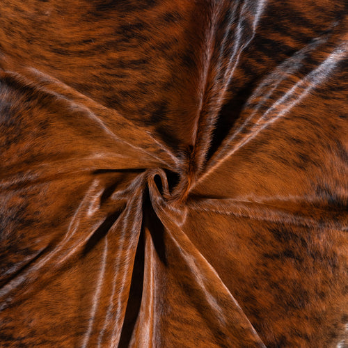 Brazilian Brindle Cowhide Rug Size 6'11" L x 6'7" W 4641