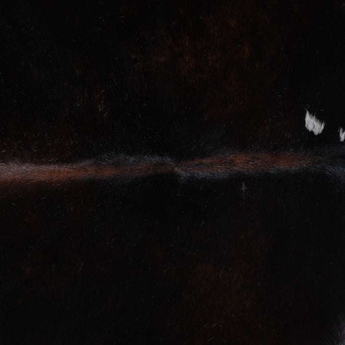 Chocolate and White Cowhide Rug Size 7'6" L x 7'0" W 5430