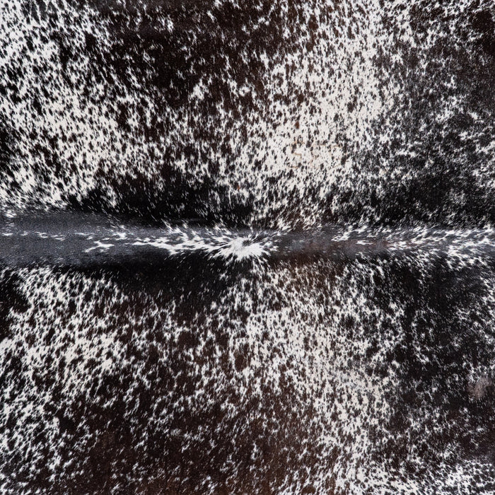 Brazilian Black Salt and Pepper Cowhide Rug Size 6'11" L x 4'11" W 4864