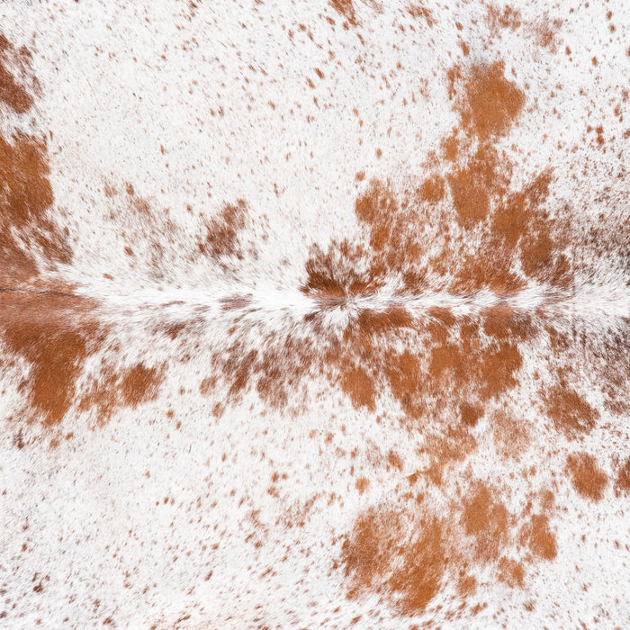 Brazilian Brown Salt and Pepper Cowhide Rug Size 6'7" L x 5'7" W 5863