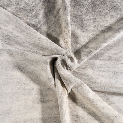 Brazilian Light Grey Brindle Cowhide Rug Size 7'11" L x 7'1" W 3626