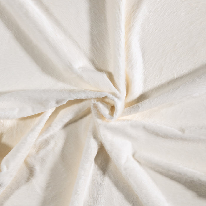 Brazilian White Cowhide Rug Size 7'10" L x 7'5" W 6061