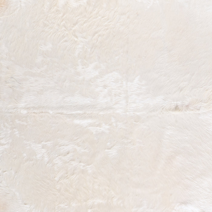 Brazilian White Cowhide Rug Size 7'1" L x 6'4" W 6062