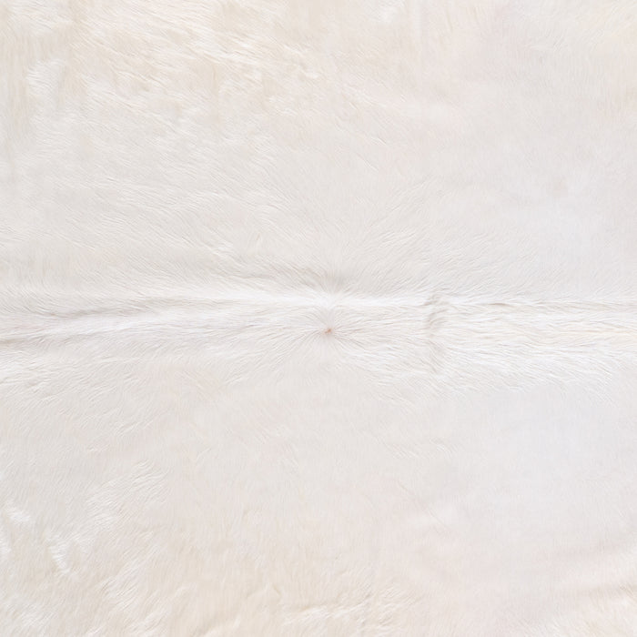 Brazilian White Cowhide Rug Size 7'5" L x 6'6" W 6064