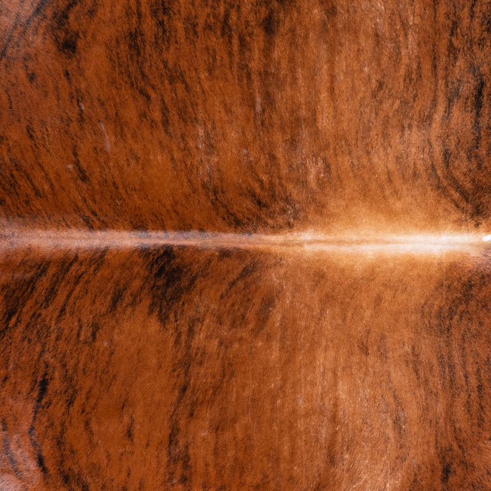 Brazilian Brindle White Belly Cowhide Rug Size 7'9" L x 7'0" W 5668