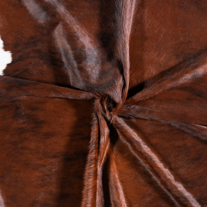 Brazilian Brindle White Belly Cowhide Rug Size 8'2" L x 7'2" W 5670