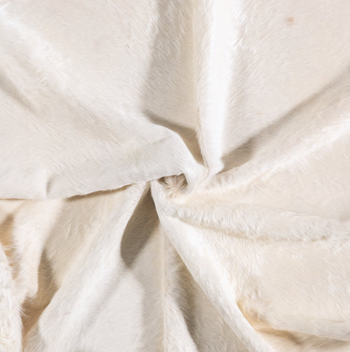 Brazilian White Cowhide Rug Size 8'1" L x 5'9" W 6067