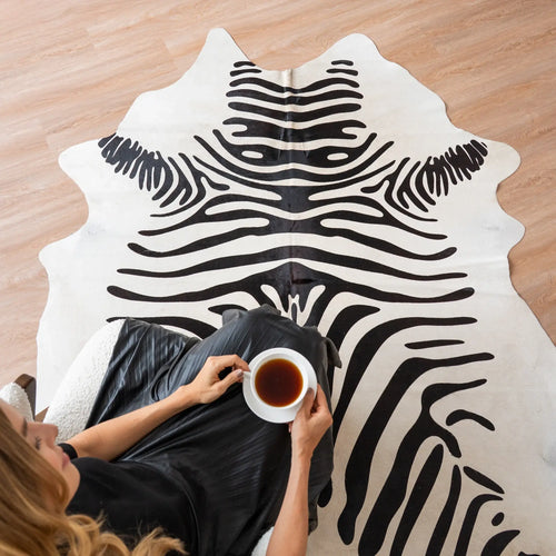 Zebra Cowhide Rug: Uniquely Exotic Décor Accent