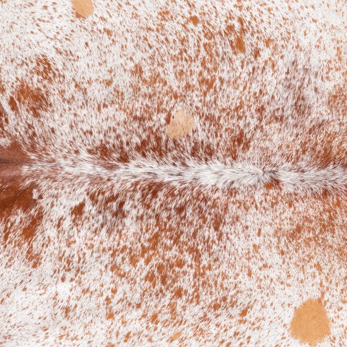 Brazilian Brown Salt and Pepper Cowhide Rug Size 6'6" L x 6'1" W 5872