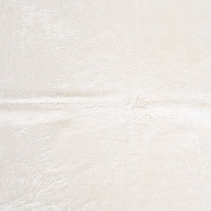Brazilian White Cowhide Rug Size 8'6" L x 6'7" W 6071