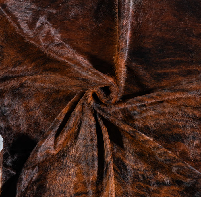 Brazilian Brindle Cowhide Rug Size 7'1" L x 6'1" W 4657