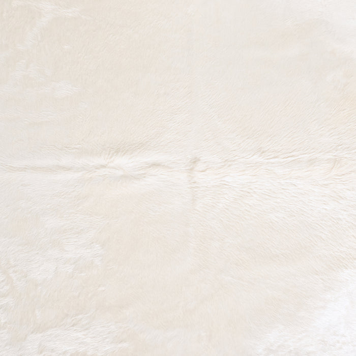 Brazilian White Cowhide Rug Size 8'9" L x 6'11" W 6073