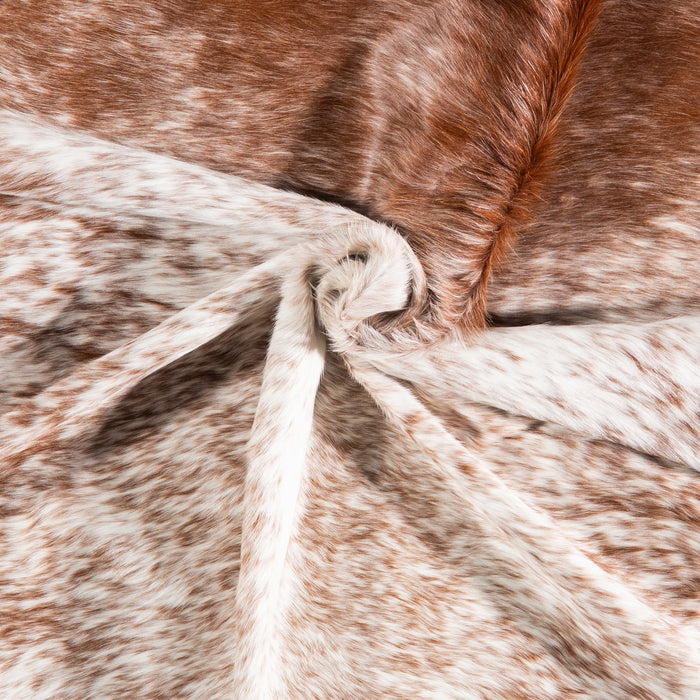 Brazilian Brown Salt and Pepper Cowhide Rug Size 6'4" L x 6'6" W 5877