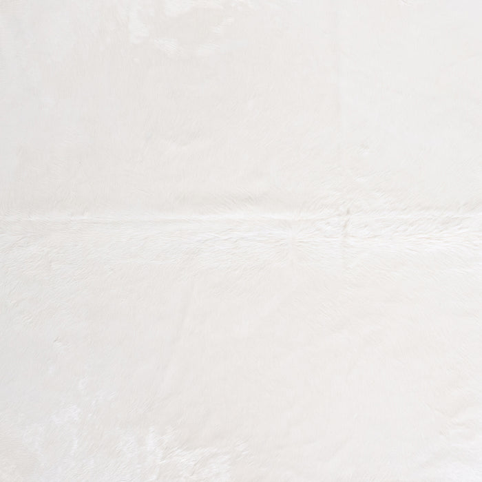 Brazilian White Cowhide Rug Size 7'10" L x 6'8" W 6075