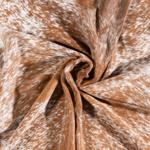 Brazilian Brown Salt and Pepper Cowhide Rug Size 6'7" L x 6'2" W 5879