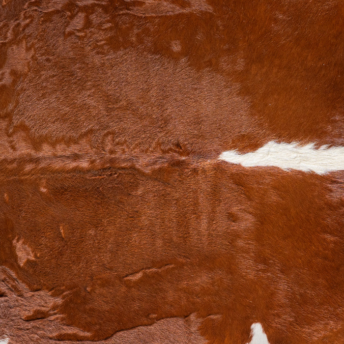 Brazilian Hereford Cowhide Rug Size 7'1" L x 6'11" W 5383