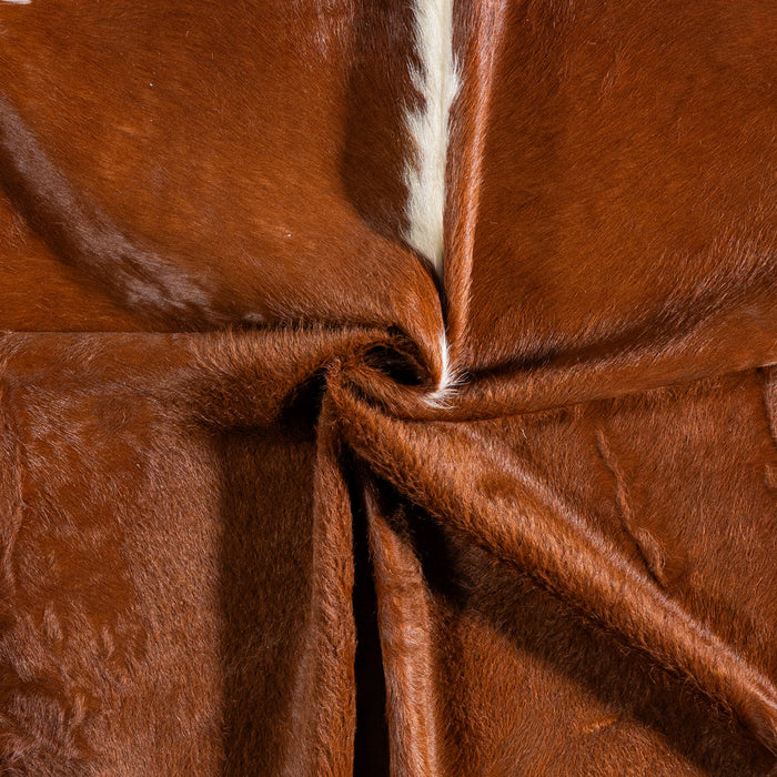 Brazilian Hereford Cowhide Rug Size 7'1" L x 6'11" W 5383