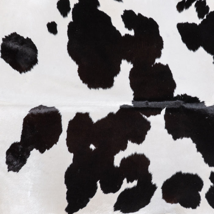 Brazilian Black and White Cowhide Rug Size 7'11" L x 7'0" W 4668