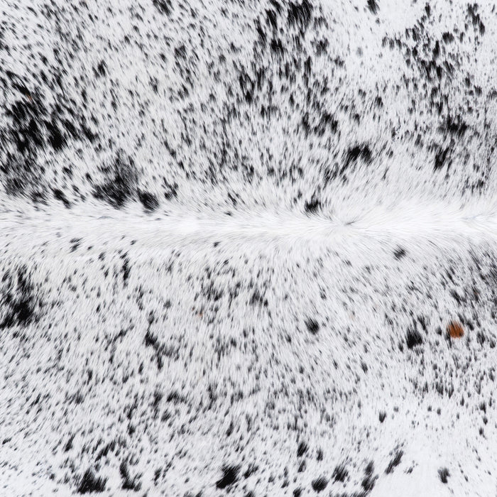 Brazilian Black Salt and Pepper Cowhide Rug Size 6'9" L x 6'9" W 6084