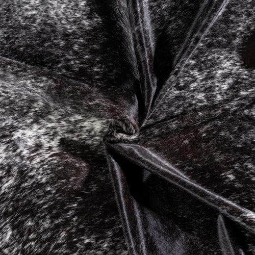 Brazilian Black Salt and Pepper Cowhide Rug Size 8'2" L x 7'6" W 5187