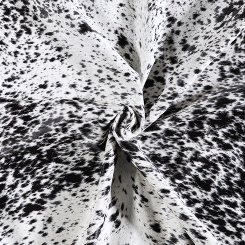 Brazilian Black Salt and Pepper Cowhide Rug Size 7'6" L x 6'8" W 6088