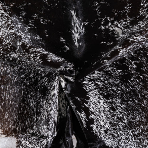 Vintage Tricolor Cowhide Rug Size 6'9" L x 7'1" W 4360