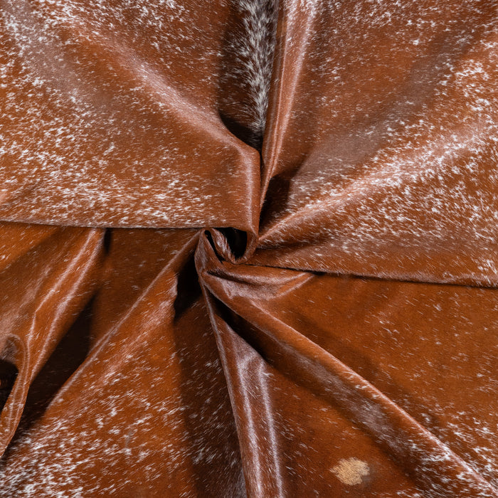 Brazilian Brown Salt and Pepper Cowhide Rug Size 7'5" L x 6'6" W 6093