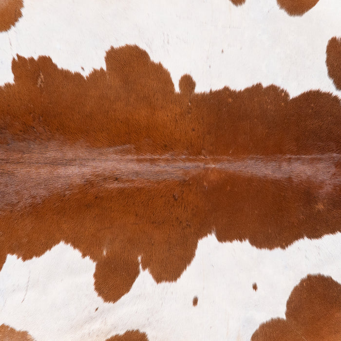 Brazilian Brown and White Cowhide Rug Size 8'3" L x 7'10" W 5895